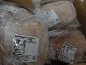 lot 247 image: L Case of 2 oz Frozen pkgs Oven Roasted Chicken Slices