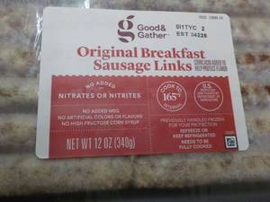 lot 266 image: F 8 x 12 oz Frozen pkgs Original Breakfast Sausage Links