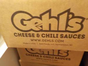 lot 283 image: C 4 Frozen Bags Gehls Cheese and Chili Sauses