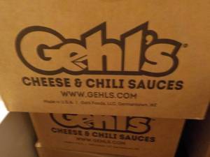 lot 285 image: C 4 Frozen Bags Gehls Cheese and Chili Sauses