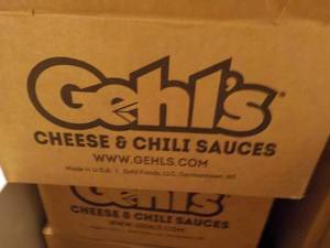lot 286 image: C 4 Frozen Bags Gehls Cheese and Chili Sauses