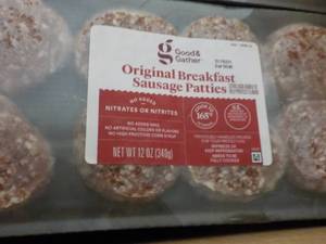 lot 294 image: g 8 x 12 oz Frozen pkgs Breakfast Sausage Patties