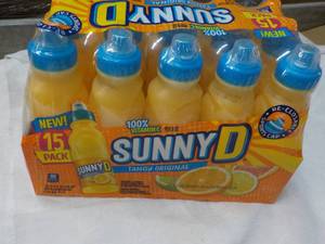 lot 315 image: 15 pack Sunny D Tangy 11.3 oz bottles Best By 11222023