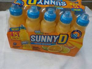 lot 316 image: 15 pack Sunny D Tangy 11.3 oz bottles Best By 11222023