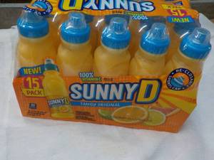 lot 317 image: 15 pack Sunny D Tangy 11.3 oz bottles Best By 11222023