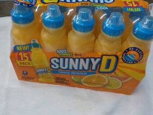lot 318 image: 15 pack Sunny D Tangy 11.3 oz bottles Best By 11222023