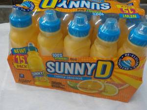 lot 322 image: 15 pack Sunny D Tangy 11.3 oz bottles Best By 11222023