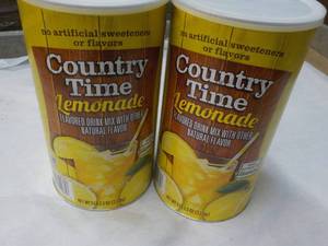 lot 323 image: 2 x 5 lb. 2.5 oz Country Time Lemonade Mix best date 012025
