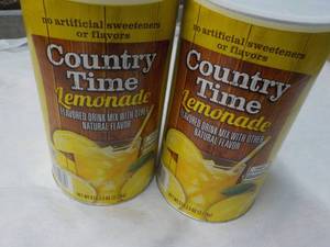 lot 325 image: 2 x 5 lb. 2.5 oz Country Time Lemonade Mix best date 012025