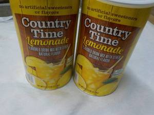 lot 326 image: 2 x 5 lb. 2.5 oz Country Time Lemonade Mix best date 012025