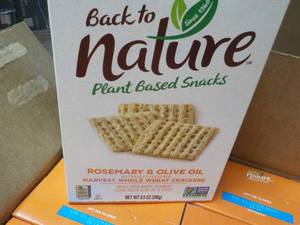 lot 376 image: 12 x 8.5 oz Boxes Rosemary and Olive Oil Whole Wheat Crackers Best By 042023