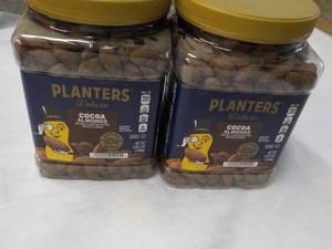 lot 380 image: 2 x 2 lb. 5 oz Planters Deluxe Cocoa Almonds