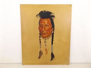Vintage 1930s Hand Painted Accents Winold Reiss Spider 28 Inch Lithograph