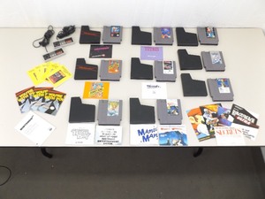 Large Lot of Vintage Nintendo WORKING Games, Booklets, Controllers, etc.