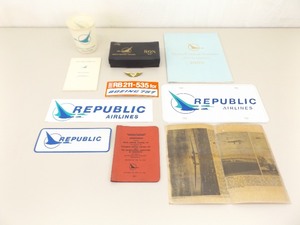Lot of Collectible Republic Airlines Advertising, Ephemera etc.