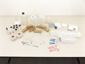 Large Lot of Vintage NEW Glass Laboratory Pyrex, Slides, Bottles, etc.