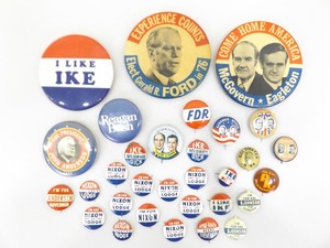 Lot of Vintage Political Campaign Bottons