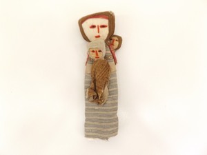 Antique 11 Hand Made Primitive Folk Art Rag Doll