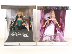 NEW Never Removed From Box 2004 and 2005 Holiday Barbies