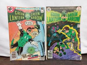 lot 4 image: Two Green Lantern and Green Arrow D.C. Comics