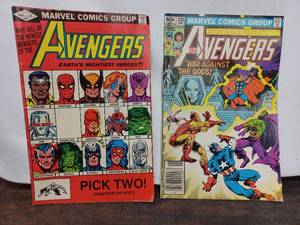 lot 9 image: Two Marvel Avengers Comics