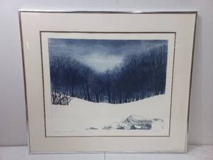 lot 21 image: Stand of Tree, Winter by Roslyn Rose Print