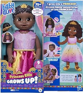 lot 27 image: Baby Alive Princess Ellie Grows Up 15-Inch Doll Black Hair