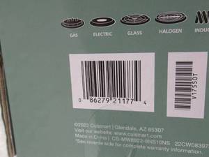 lot 44 image: 2 Pack Cuisinart Matte White Non-Stick Stainless Steel Skillet- 8 & 10
