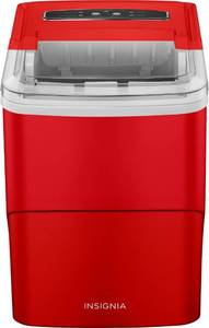 lot 52 image: Insignia - Portable Ice Maker with Auto Shut-Off - Red