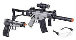 lot 125 image: GameFace Ghost Affliction Airsoft Gun Kit (No BBs)