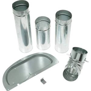 lot 181 image: Side Vent Kit for Select GE Dryers - Silver