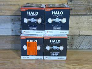 lot 148 image: Set of 4 Halo PWT 300-Watt 60-Degree White Outdoor Integrated LED Flood Light with Weather Resistance