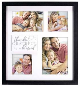 lot 110 image: Malden Thankful Grateful Blessed 4-Opening Collage Frame
