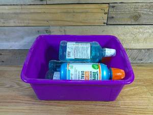 lot 257 image: Rexall Antiseptic Mouth Wash (5) & TheraBreath Oral Rinse (2)
