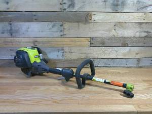 lot 278 image: RYOBI 4-Stroke 30 cc Attachment Capable Straight Shaft Gas Trimmer (Bent Drive Shaft)