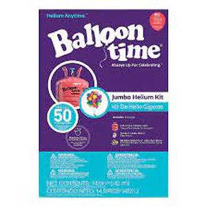 lot 243 image: Balloon Time 12 Jumbo Helium Balloon Tank Kit