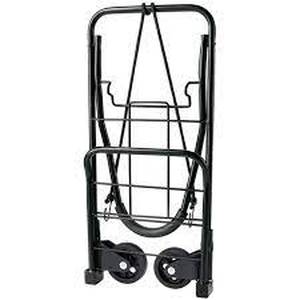 lot 265 image: Conair Travel Smart TS34F Flat Folding Multi-Use Cart - 120 lb Capacity - 2 Casters - 4 Caster Size - Steel - Black
