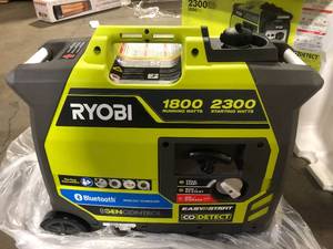 RYOBI 2,300-Watt Recoil Start Bluetooth Super Quiet Gasoline Powered Digital Inverter Generator with CO Shutdown Sensor  Customer Returns See Pictures