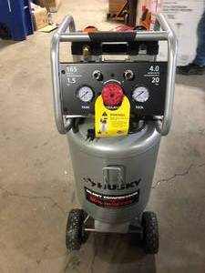 Husky 20 Gal. Vertical Electric-Powered Silent Air Compressor  Customer Returns See Pictures