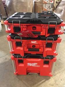 Milwaukee PACKOUT 22 in. Modular Tool Box Storage System Customer Returns See Pictures