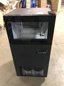 Commercial Ice Maker 130 lb.24 H Freestanding Ice Maker Machine with 35 lb. Storage and Essential Accessories, Black  Customer Returns See Pictures