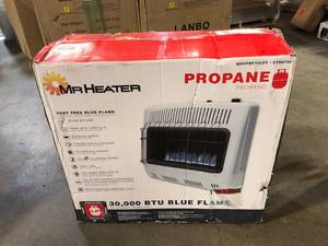 Mr. Heater 30,000 BTU Vent Free Blue Flame Propane Space Heater   Customer Returns See Pictures