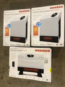 Lot of Assorted Infrared Wall Heaters Various Models and Conditions  Customer Returns See Pictures