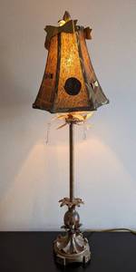 lot 76 image: Unique Decorative Gold Table Lamp
