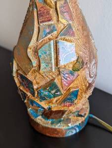 lot 88 image: Mosaic Tile Table Lamp