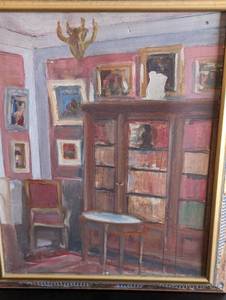 lot 94 image: Small Framed Unsigned Antique Painting
