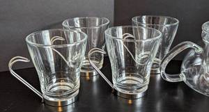 lot 159 image: Pair of Glass Teapot and Mug Sets