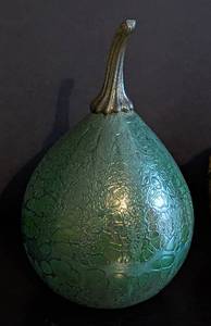lot 165 image: Three Signed Art Glass Gourds