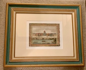 lot 231 image: Stunning Framed Print Venice Rialto Bridge, Signed by Artist