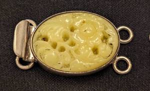 lot 213 image: Sterling and Stone Bracelet Clasps